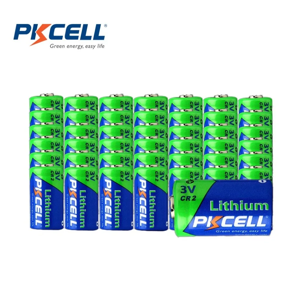 

50 неперезаряжаемых литиевых батарей PKCELL 850 мАч CR2 3 в 15270 CR15266