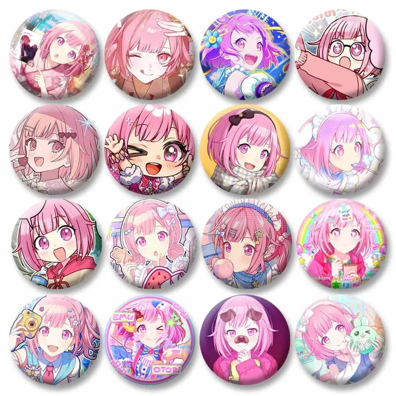 Брошь в стиле аниме Emu Otori на рюкзаке модные ювелирные изделия булавки проект SEKAI