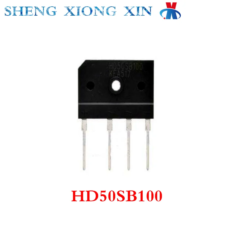 

10pcs/Lot HD50SB100 ZIP-4 High Power Rectifier Bridge Stacks Ultra Thin Flat Bridge 50SB100 Integrated Circuit