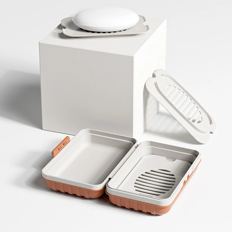 Удобная Для Путешествий Мыльница С Крышкой - Портативная В Форме Бара Ванных