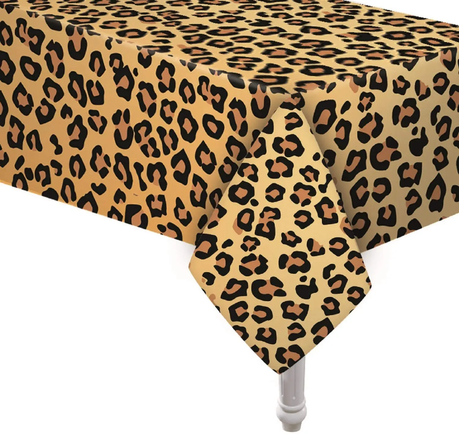 Набор товаров для вечеринки с животным принтом леопарда в стиле сафари для дня рождения, включающий тарелки для ужина, салфетки, стаканы, воздушные шары и посуду для стола для детского праздника или вечеринки в честь рождения малыша.