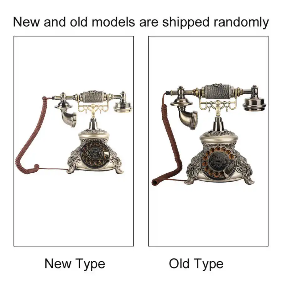 MS-5700D Resin Classical Vintage Turntable Dial Antique Rotation European Telephone VintageTelephone telefono fijo | Компьютеры и офис