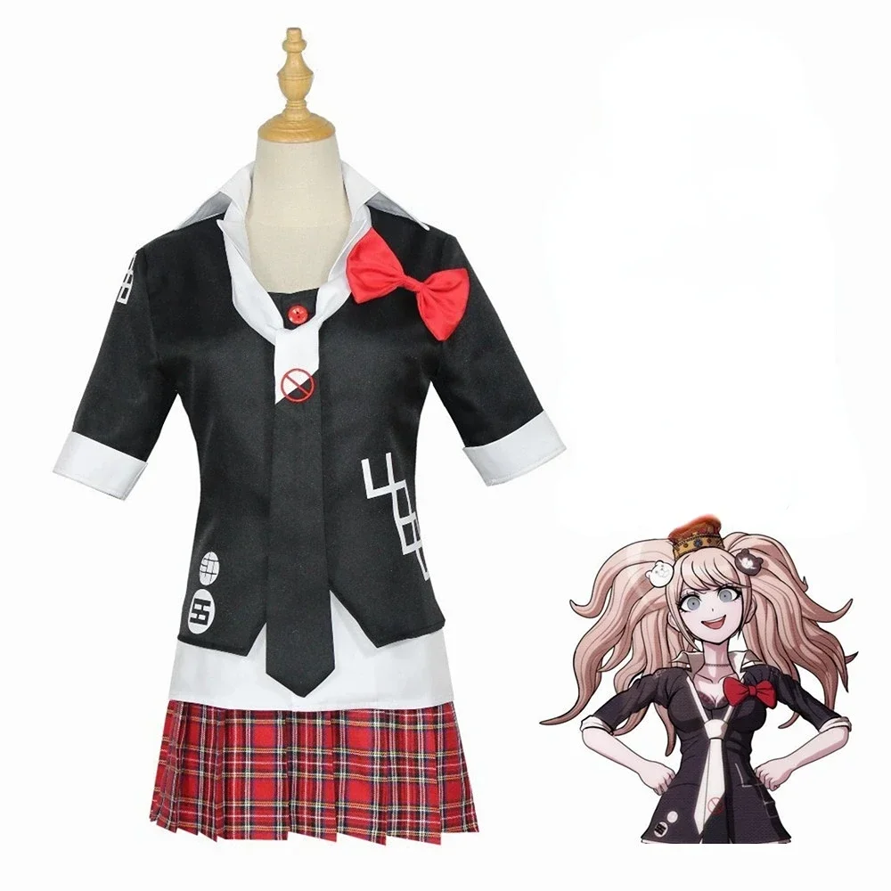 Аниме Danganronpa Enoshima Junko Косплей Костюм Униформа Кафе Рабочая Одежда Короткая Юбка
