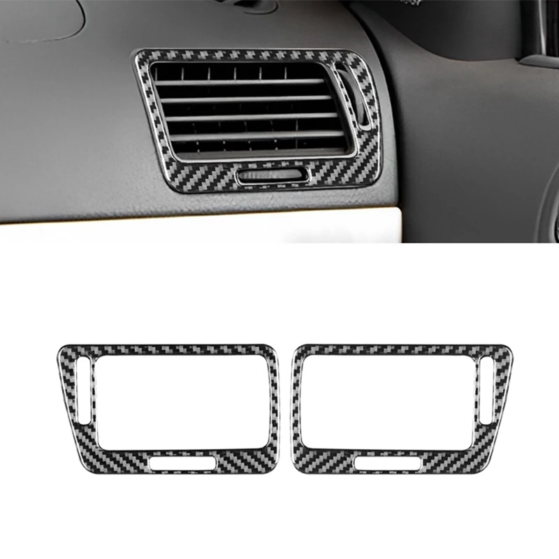 

Для Chevrolet Cobalt 2005-2010 мягкая углеродная волоконная автомобильная сторона вентиляционного отверстия рамка Крышка отделка стикер Запчасти Аксессуары