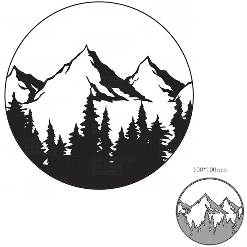 

Металлические Вырубные штампы форма природный пейзаж украшение для скрапбукинга бумаги рукоделия Нож Форма лезвие перфоратор трафареты