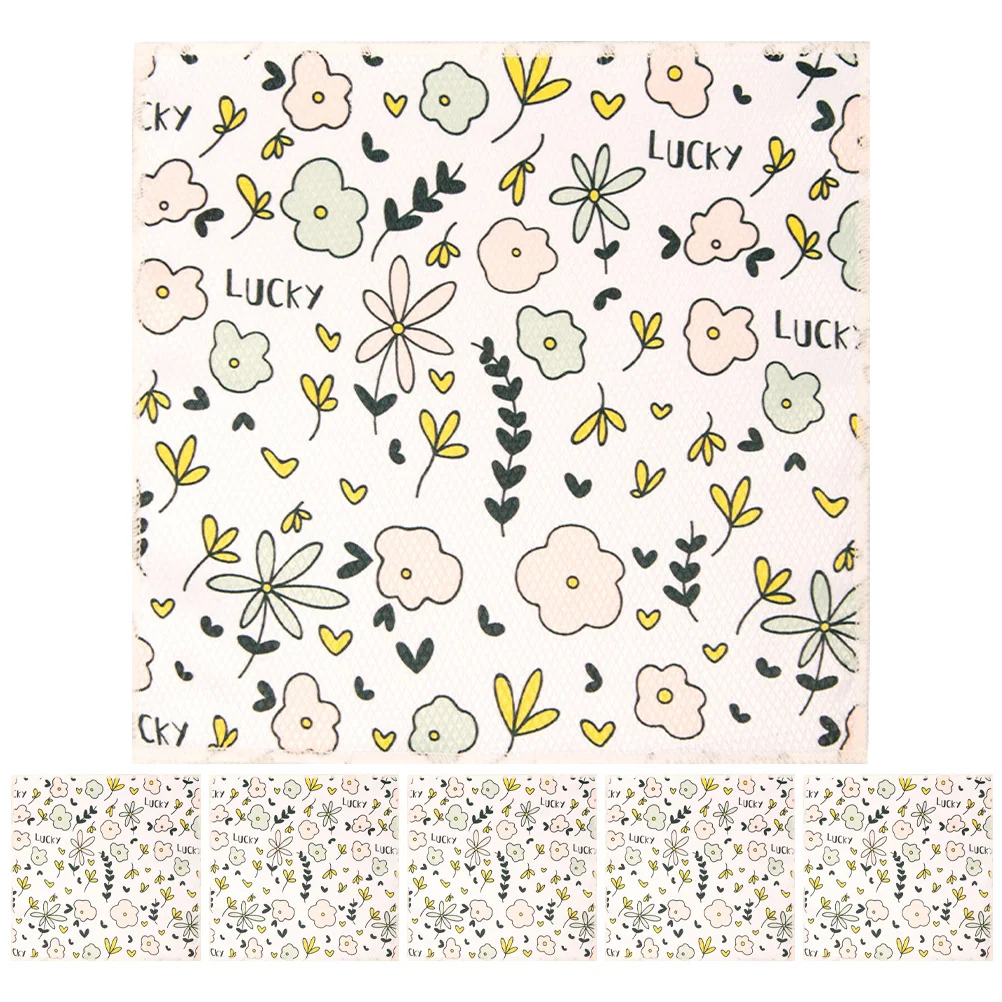 

6Pcs Household Dish Towels Kitchen Towel Set Dishcloths Cleaning Towels for Friends Kitchen Cleaning Dish