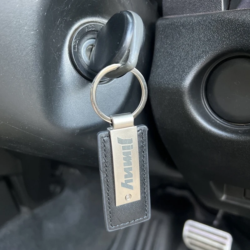 Фото 1 шт. автомобильный брелок из искусственной кожи для ключей Suzuki Rhino Jimny JA11 JB31 JB33 JB43 JB23 JB64 JB74, аксессуары для ключей №1