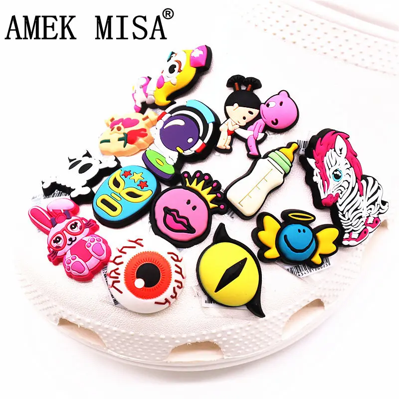 

Мультяшные животные, ПВХ дизайнерские подвески для обуви, розовая Зебра, кролик, аксессуары для обуви, медсестра, забивка, украшения для Croc ...