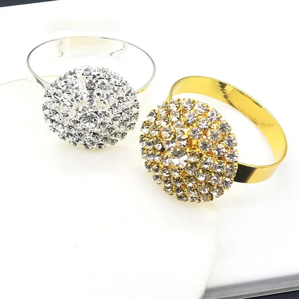 

6 шт., полезные зажимы для салфеток, 2 цвета, держатели для салфеток, сделай сам, инкрустированные стразы, пряжки, украшение для стола