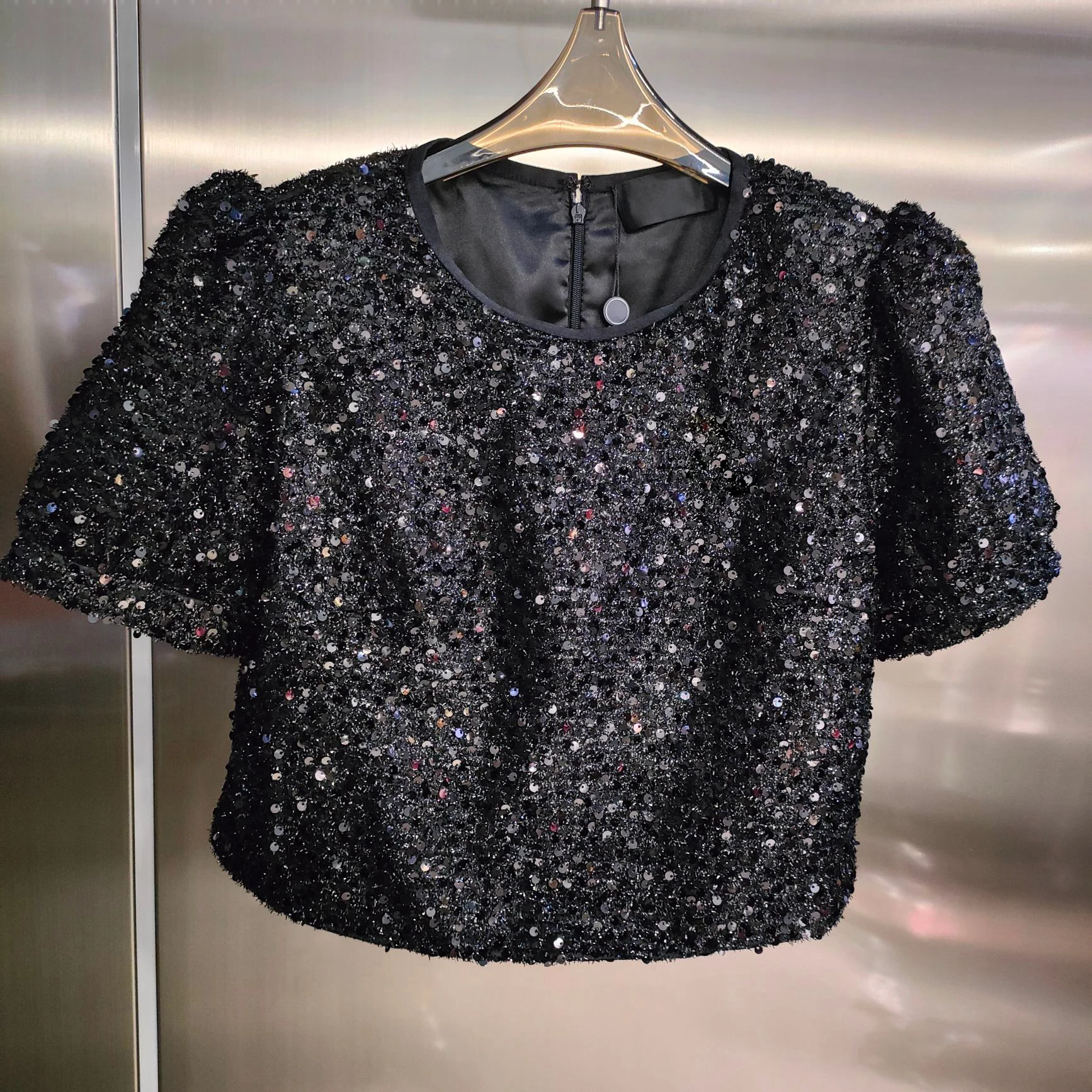 

Black Glitter top Classic black timeless look durable