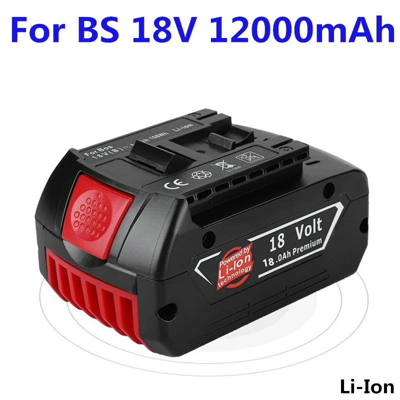 

18V 12000mah Rechargeable Battery For 18V Battery Backup 12.0A Portable Replacement For BAT609 Indicator light