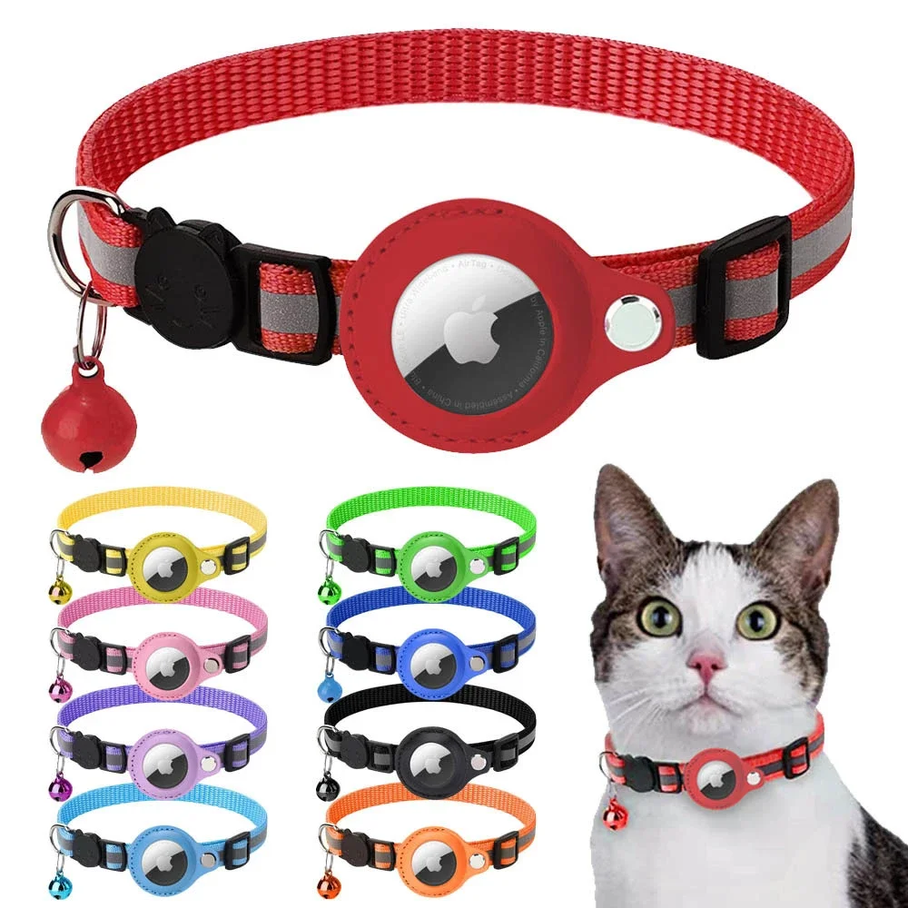 

For Airtag Anti Lost Case Collar for Cats Protective Cover for Apple Airtags GPS Locator Tracker Dog Safe Reflective Pet Collars
