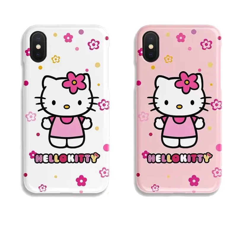 

Hello Kitty, мультяшная девушка, Φ, подходит для Iphone13/12/11Pro, силиконовая Противоударная износостойкая искусственная кожа Xs