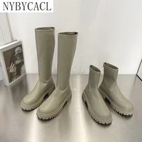 2022 winter boots women designer knee high booties thigh high non slip bootties fashion zippers long botas de mujer new