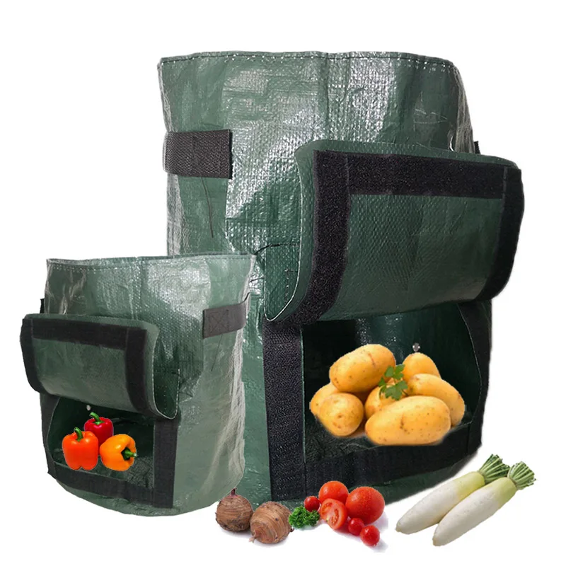 

3 5 10 gallon Potato Plant Grow planter Bag DIY PE jardin Planting Vegetable Gardening tomato growing Pots Bag home Garden Tool