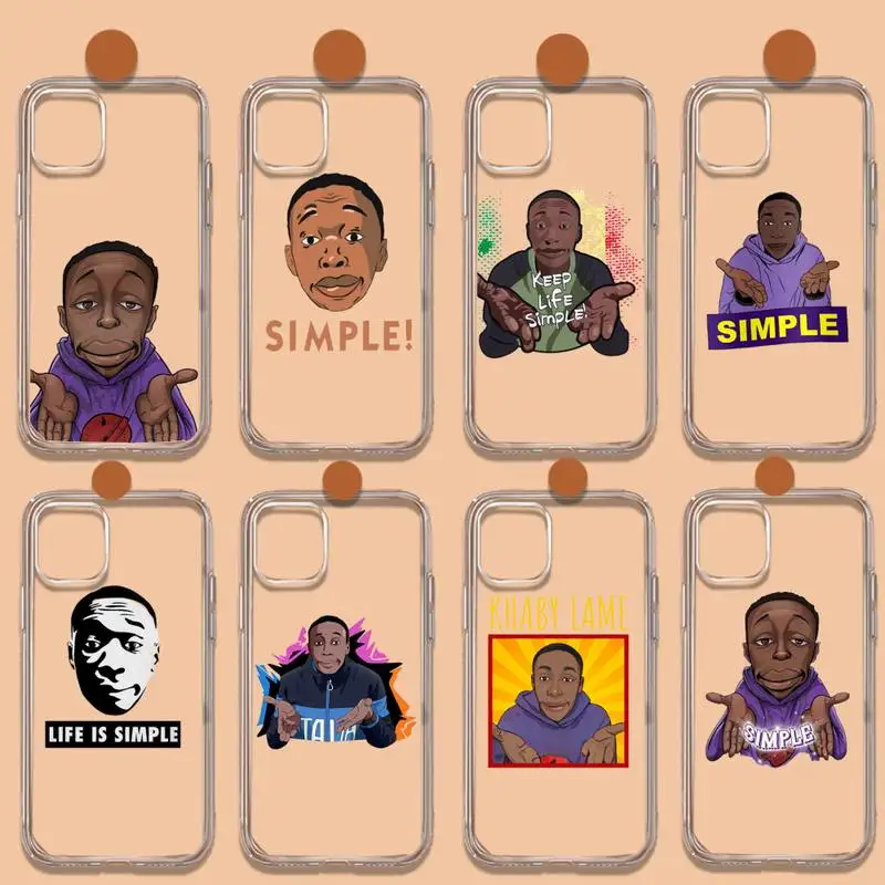 

Khaby lame Phone Case Transparent soft For iphone 11 13 12 14 x xs xr pro max mini plus