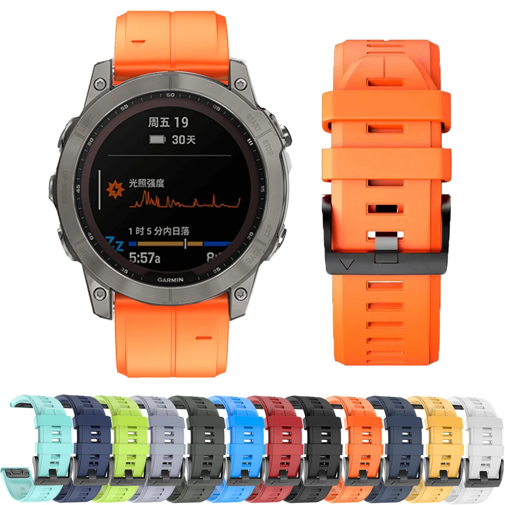 

Epix Gen 2 Watchband Replacement Strap For Garmin Fenix 6 6X Pro 5 5X 7 7X Plus 3HR Smart Watch 22 26mm Correa Silicone Bracelet