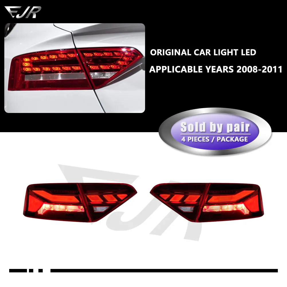 

Задний фонарь в сборе для Audi A5, 2008-2016, старый в Новый S5, динамические ДХО, фонарь поворота, задний Задний сигнал, детали автомобильной лампы