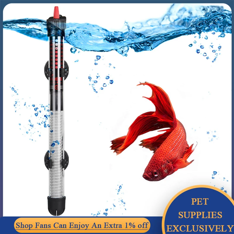 

110v-240v EU/US Fish Tank Heater Adjustable Temperature Thermostat Aquarium Heater Rod Submersible Temp Control Water Heater