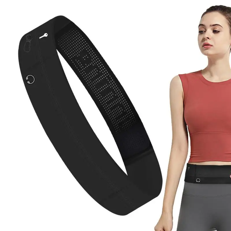 

Running Waist Belt Adjustable Slim Elastic Phone Belt For Running Phone Belt Fanny Pack Slim Running Belt Running Accessories