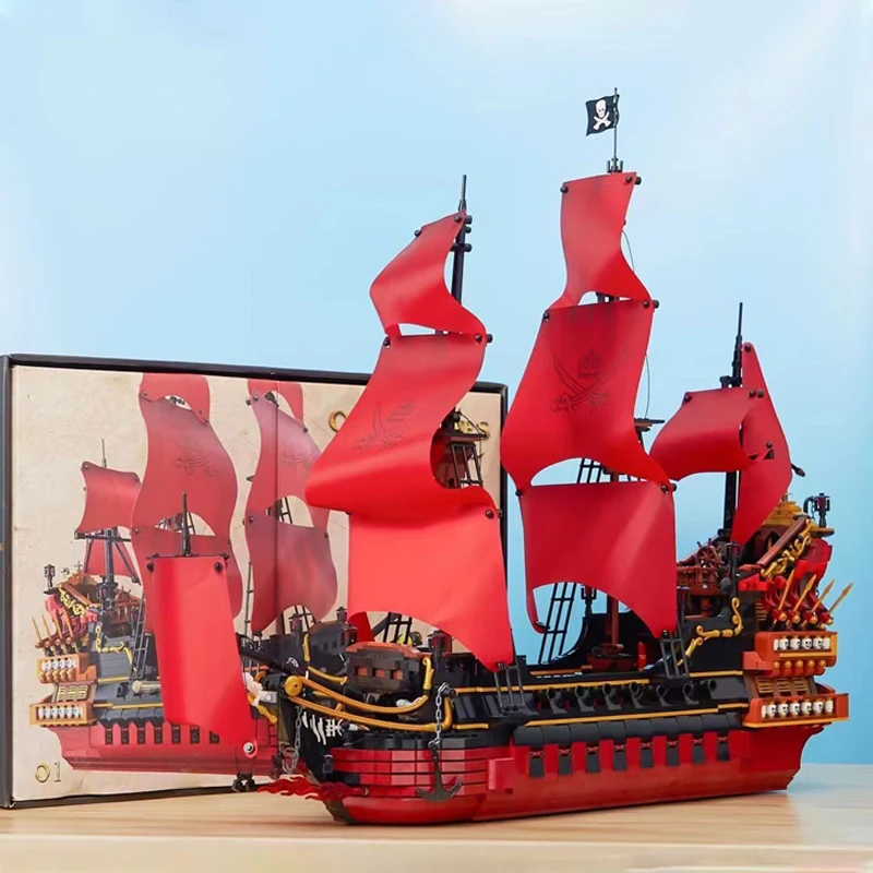 

Ideas Pirate Ship Queen Anne's Revenge Pirate Ship Building Blocks Expert Caribbeans Pirate Ship Bricks Model Toys Xmas Gift