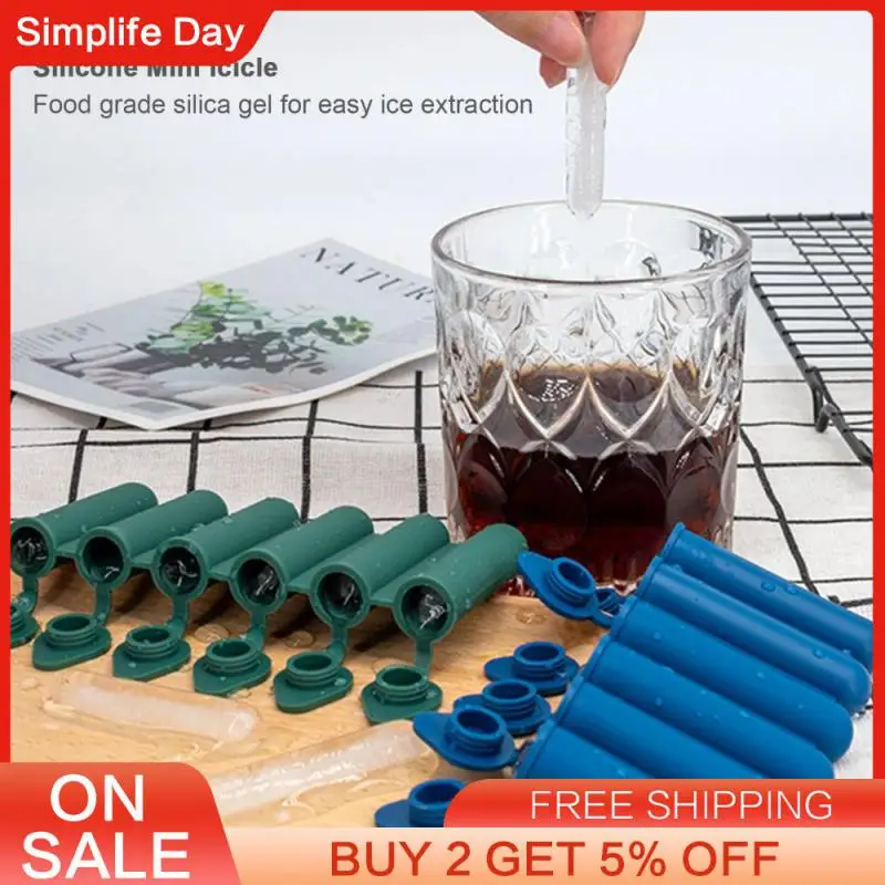 

6-Grids Mini Long Bar Mould For Chilling Whiskey Ice Bar Maker Molds Small Ice Bar Molds For Beer Can Bottle Chilling Ice Tools