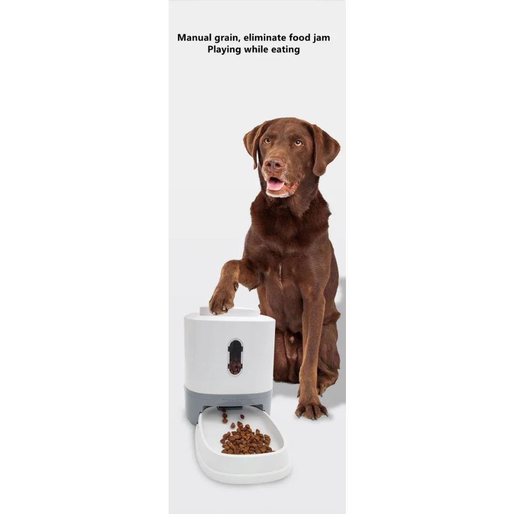 Scientfic Feeding 1.5L Automatic Pet Feeder Eliminate Grain Jam Dog Press Head Feeding Toy Puzzle Food Set Slow Food Dog Bowl enlarge