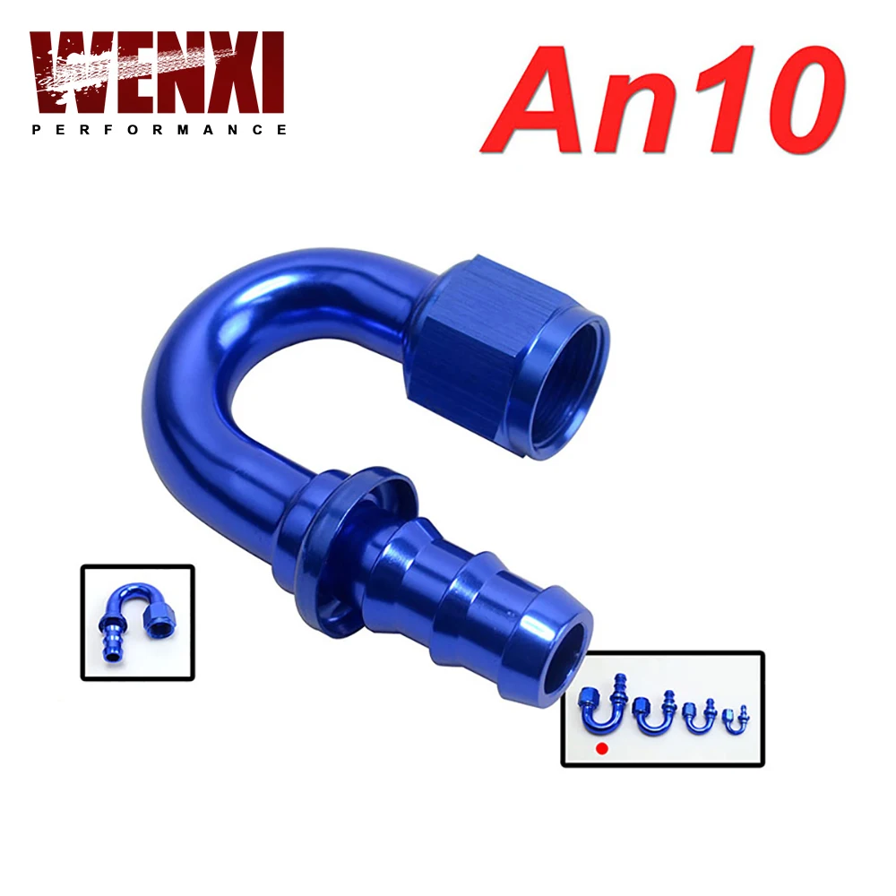 AN10-10AN 10AN 180-градусный адаптер для фитинга без гнезда с замком WX-SL2018-10-011