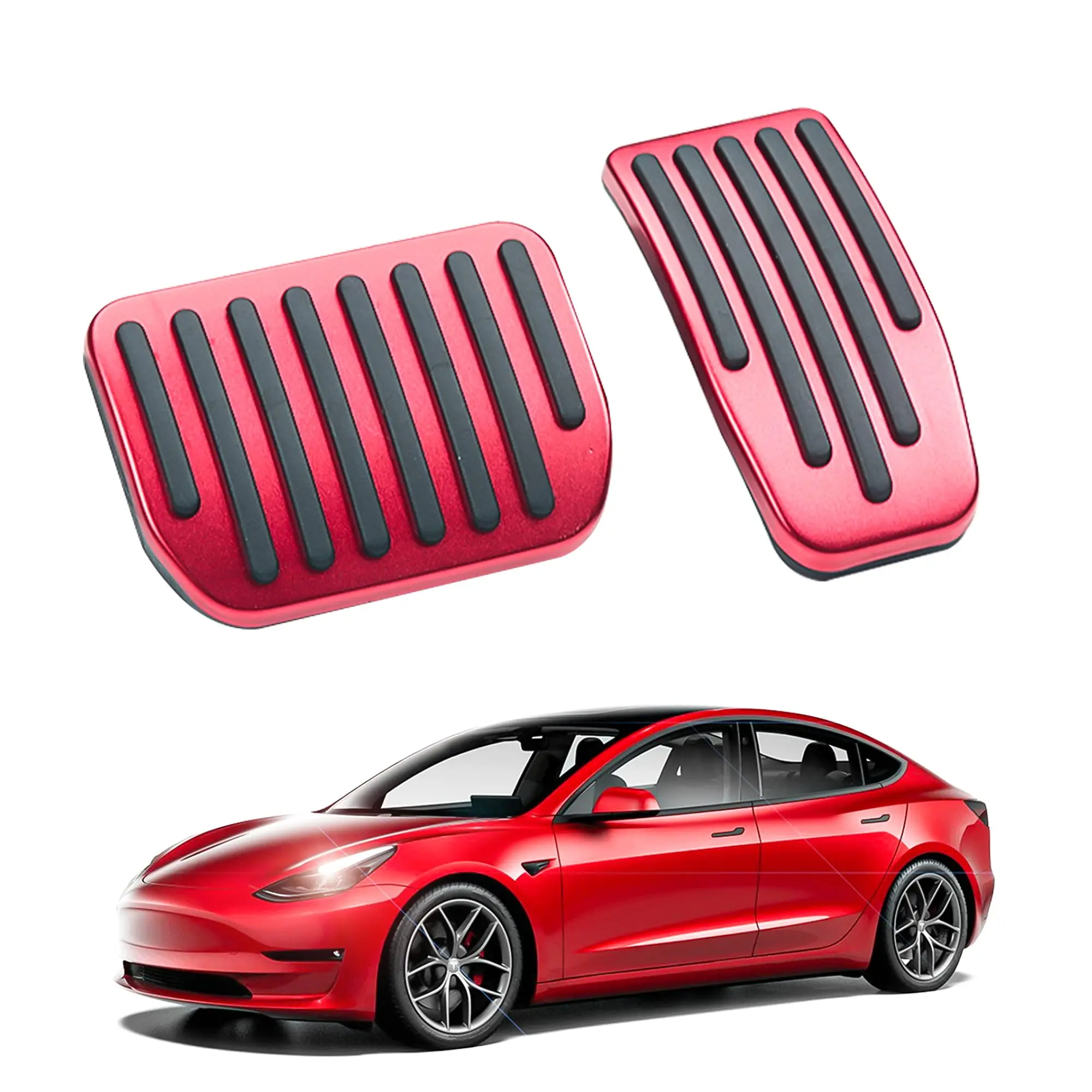 

Car Foot Pedal Pads Covers for Tesla Model Y 3 2017-2023 Accelerator Gas Fuel Brake Pedal Rest Pedal Pads Mat Cover Accessories
