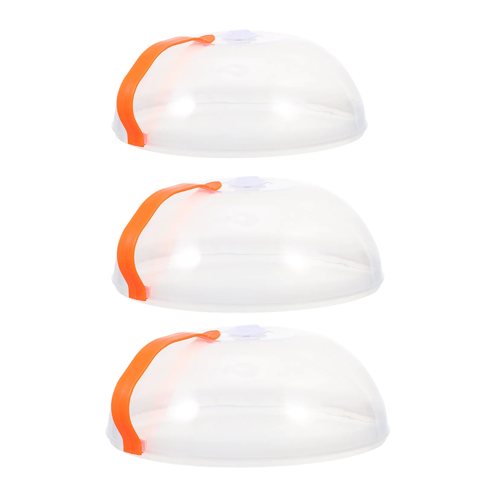 

3 Pcs Microwave Plate Cover Anti Food Vented Heated Tent Oven Guard Mixing Bowl
