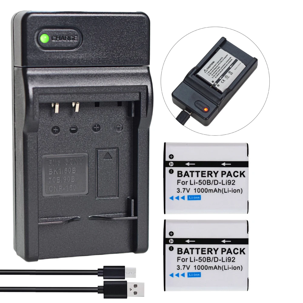 Фото Аккумулятор Yidabusiness Li-50B Li50B для тонкого зарядного устройства Olympus TOUGH TG610 TG810 XZ-1/mju μ 1010, 1020 №1