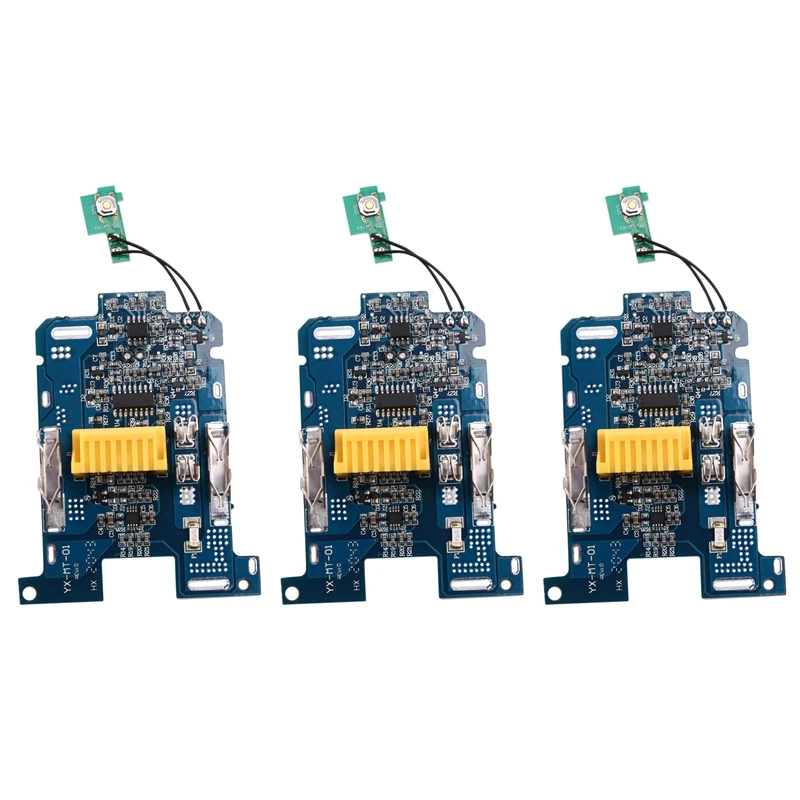 

3X BL1830 Защитная плата для зарядки литий-ионного аккумулятора BMS PCB для Makita 18V Электроинструмент BL1815 BL1860 LXT400 Bl1850