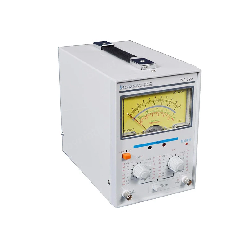 TVT-322 Двухканальный милливольтметр Двойной игольчатый Новый дизайн