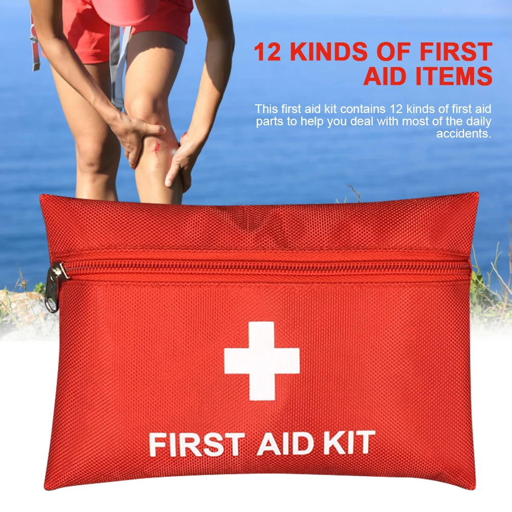 

Portable Outdoor Travel First Aid Kit Waterproof Emergency Kit Convenient Hiking Camping Car Workplace