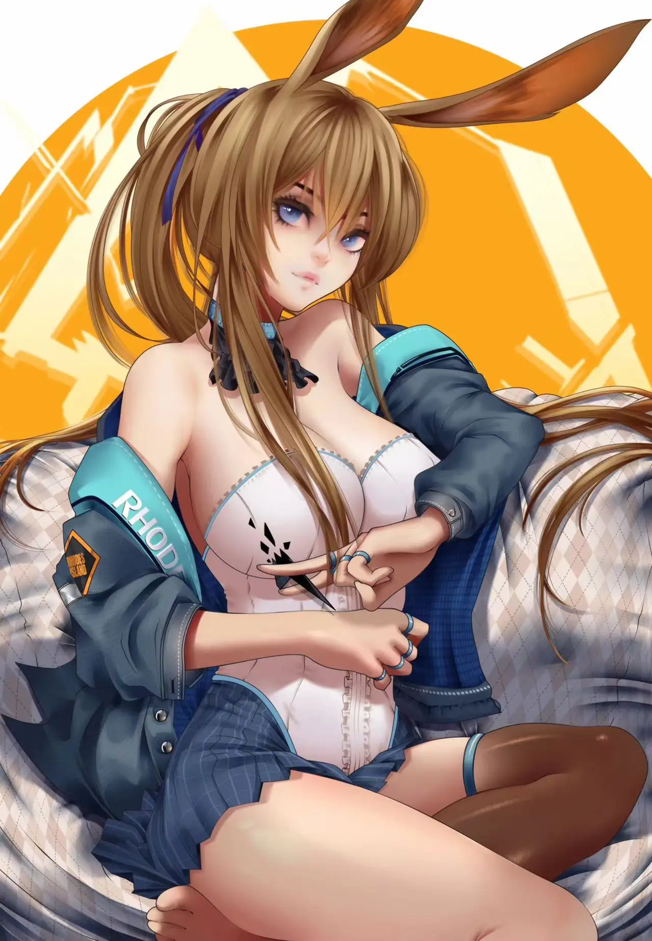 Amiya | Arknight Game большие груди фотография сексуальная обнаженная девушка HD Хентай