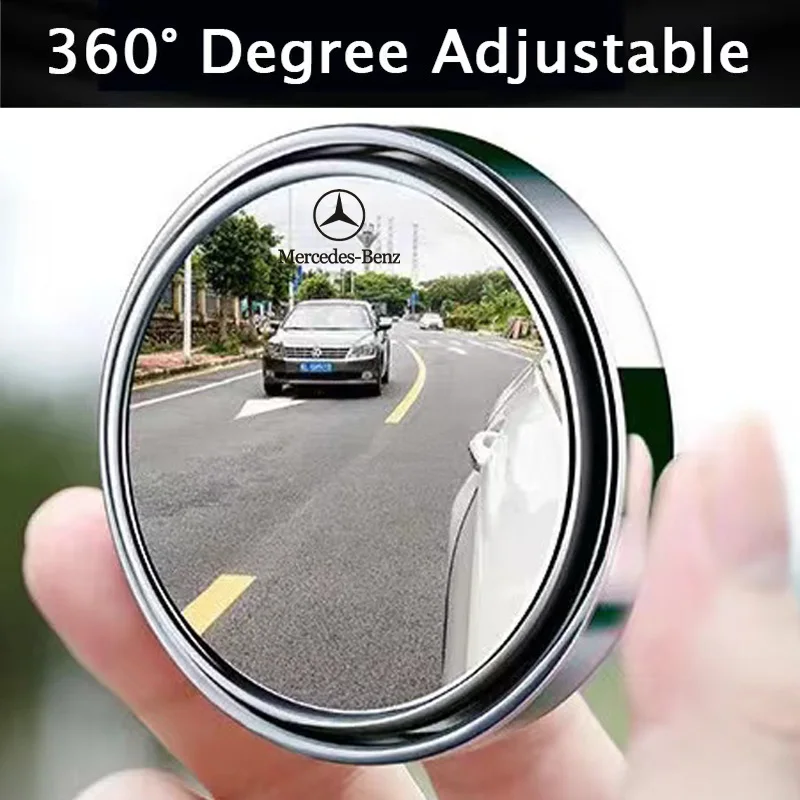 Автомобильное зеркало заднего вида на присосках 360 для слепых зон дополнительное