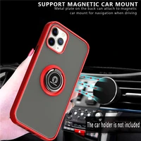 magnetic ring holder phone case for iphone 13 12 11 pro max xr xs max x 7 8 plus 11pro 12 12 pro 11 se 2 camera protection cover