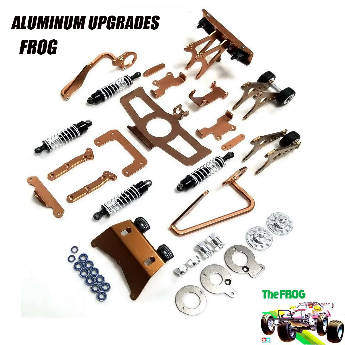 Aluminum Option Parts/Oil Dampers for Tamiya Frog/Subaru Brat 2WD RC Car Upgrade