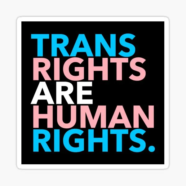 

Trans Rights Are Human Rights 2 1 5PCS Stickers for Kid Living Room Art Home Laptop Luggage Room Stickers Decor Funny Wall