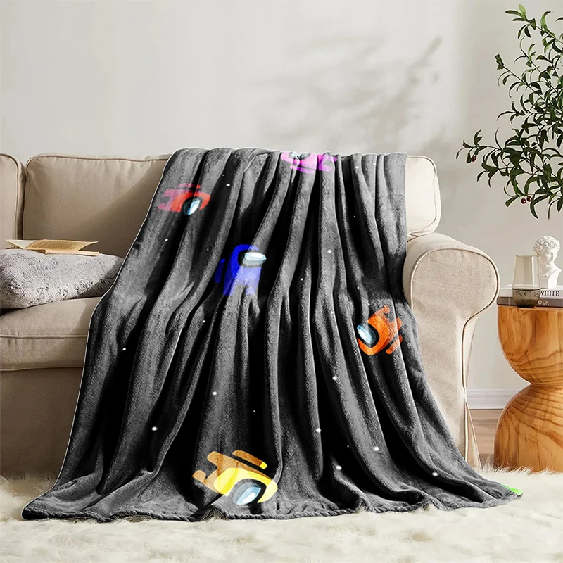 

Among Us Decorative Blanket for Living Room Bedspread on the Bed Fluffy Soft Blankets Sofa Summer Bedroom Decoration Throw Boho