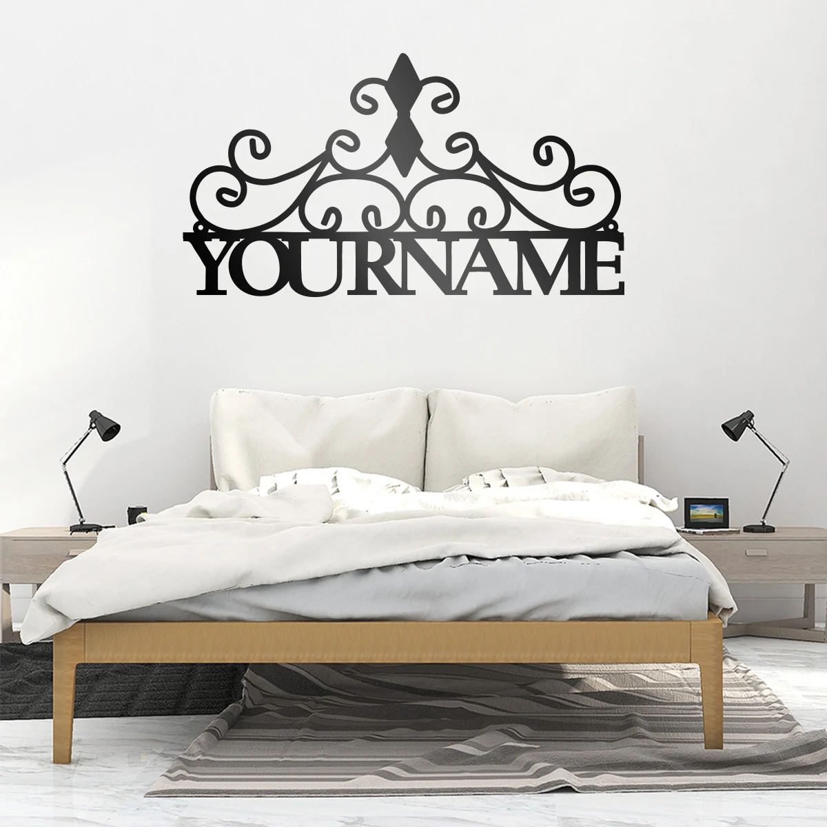 Металлическая подвесная Настенная картина с черными буквами для кафе и кухни