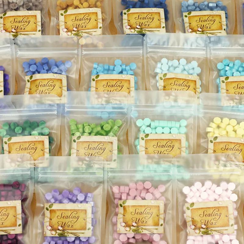 Золотые восковые бусины цветной восьмиугольный воск для запечатывания Восковая