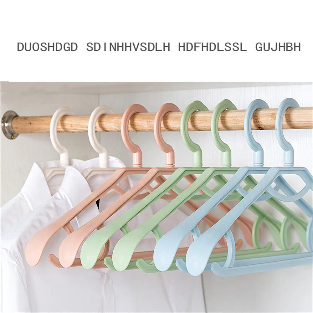 

10pcs Clothes Hanger Non-Slip Drying No Trace Plastic Hanger for Home Use Durable Slim & Sleek White Hangers Drying Rack JS22