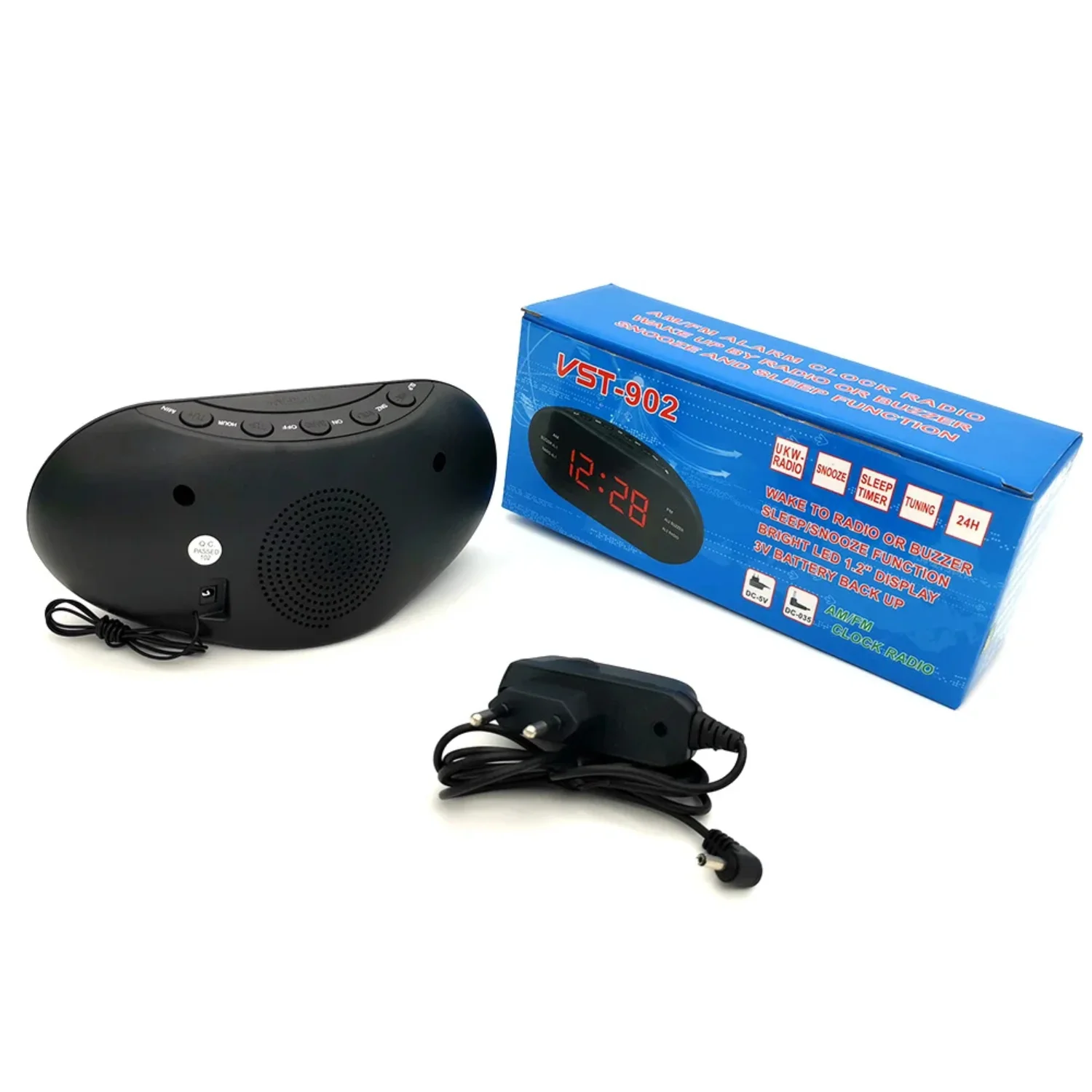 220 В с вилкой европейского стандарта AM FM двухчастотный радиобудильник цифровые