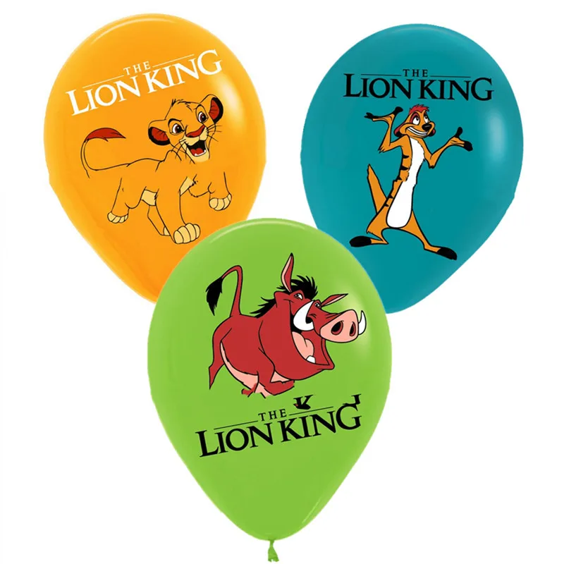 

12 шт., латексные шары "Король Лев", Disney