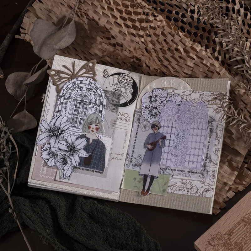 Винтажный Стандартный штамп в стиле барокко для оформления открыток журнал