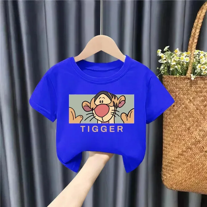 Хлопковая Футболка Для Детей С Короткими Рукавами Топ Унисекс Мультяшным