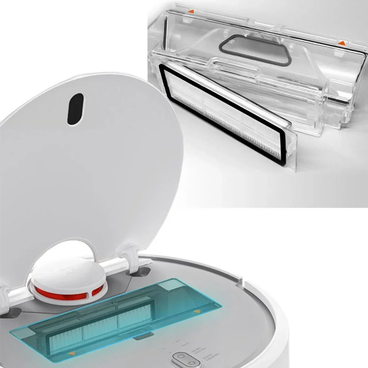 HEPA-фильтр для робота-пылесоса Xiaomi Mi запчасти аксессуары Roborock S50 S51 SDJQR01RR SDJQR02RR