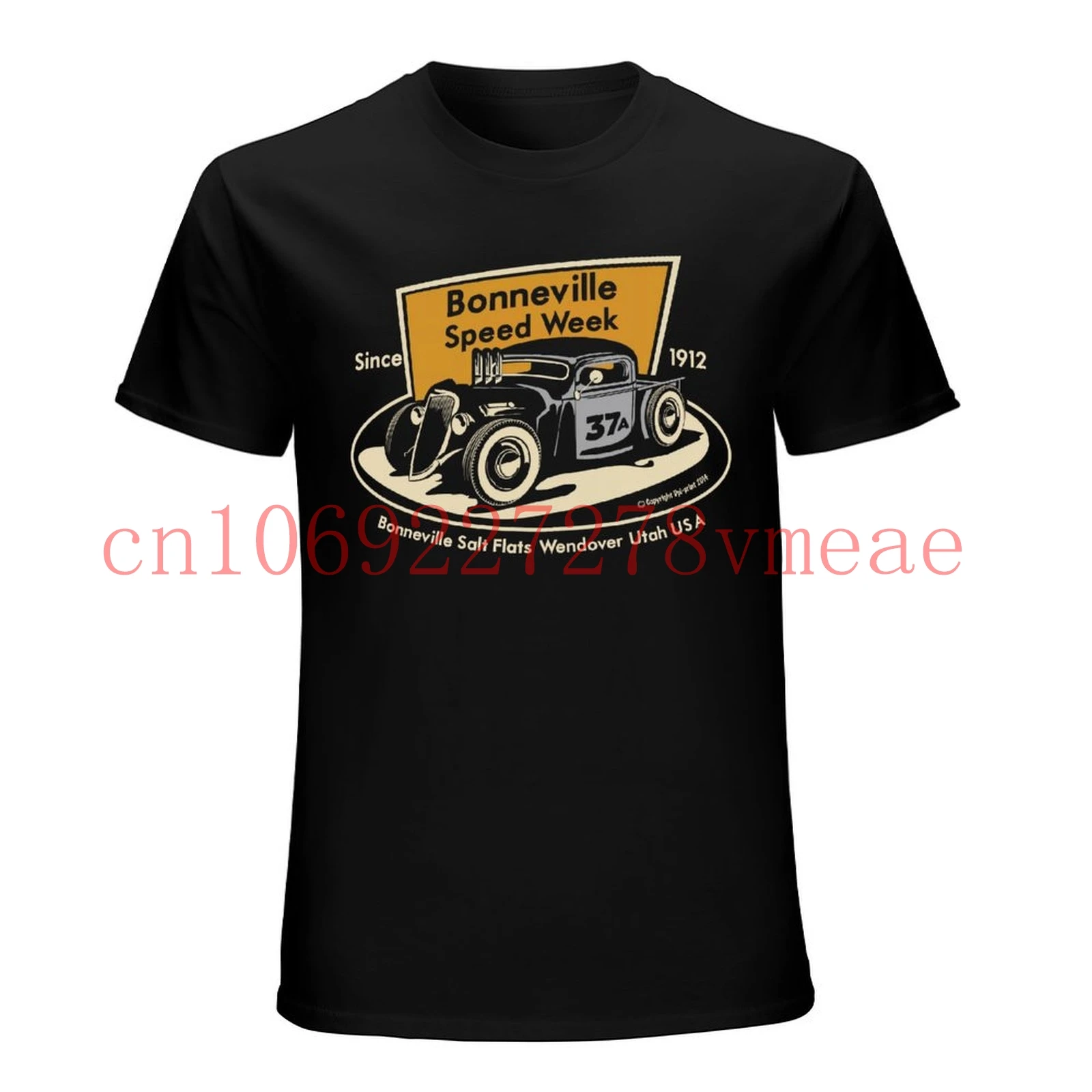 Классический 1935 пикап Hot Rod футболка Bonneville retro oldskool racer подарок