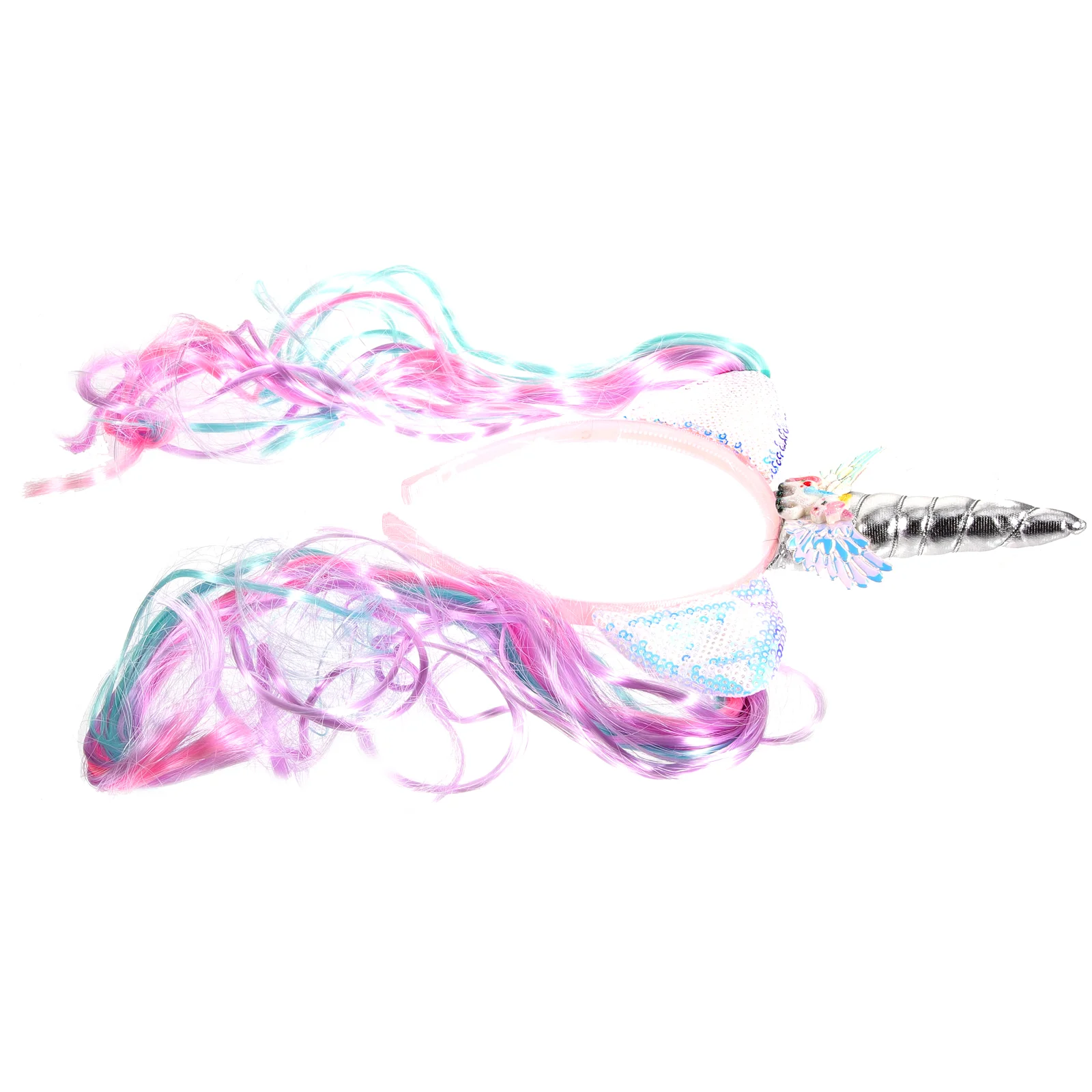 

Headband Girls Christmas Hair Accessories Kids Unicorn Headwear Fiber Horn Adult Child